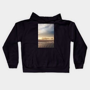 Golden light at beach in Borneo Bako national park Malaysia Kids Hoodie